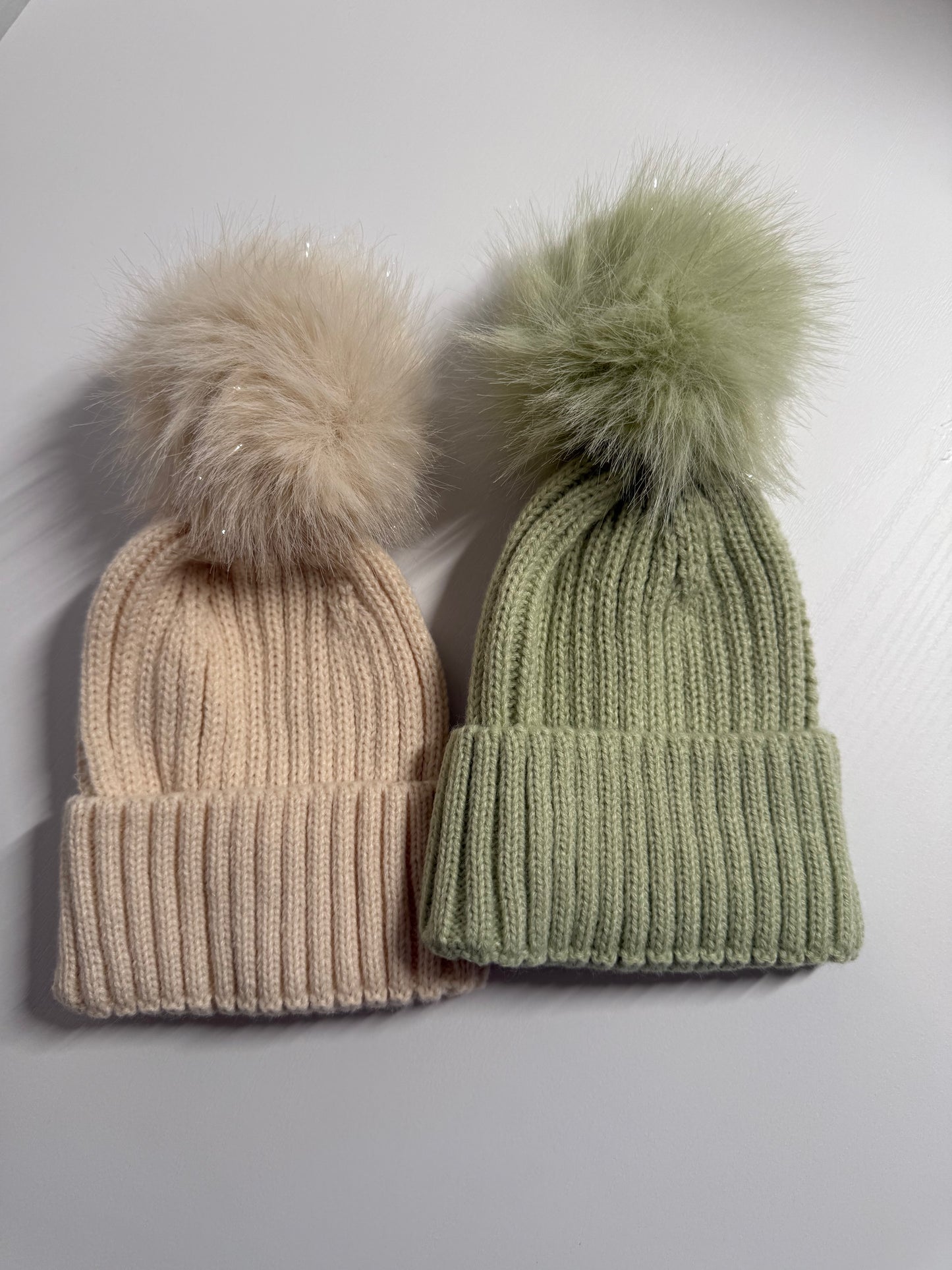 baby pom pom beanies